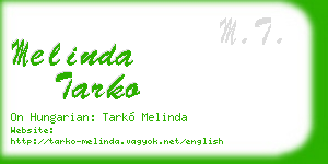 melinda tarko business card